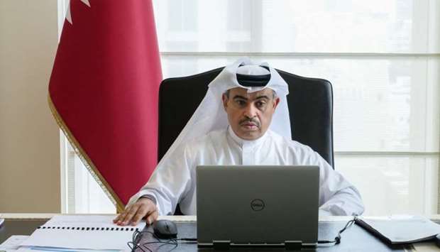 HE the Minister of Commerce and Industry Ali bin Ahmed al-Kuwari participates in the Second Extraord