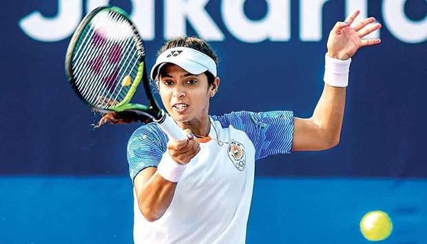 Indiau2019s Ankita Raina.