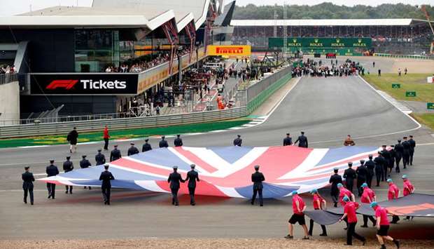 The Silverstone Circuit during the British Grand Prix in 2019. (Reuters)