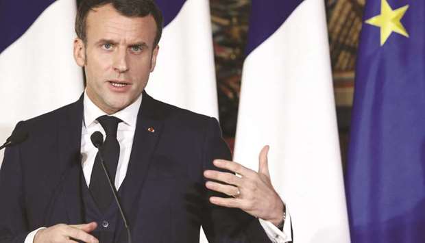 (File photo) Emmanuel Macron