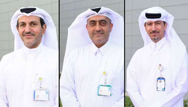 From Left: Dr Ghanem al-Mannai, Dr Khalifa Ali al-Ansari, Dr Jamal al-Abdullah
