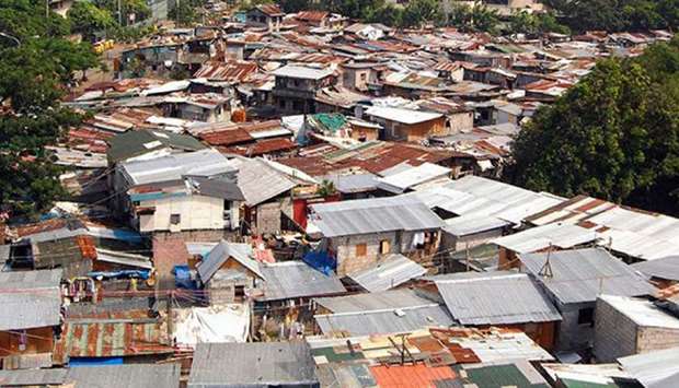 Informal settlers in Metro Manila.