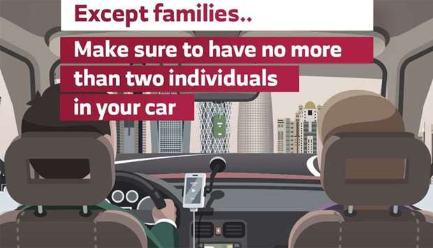 2 persons only in a car except for families: MoIrnrn