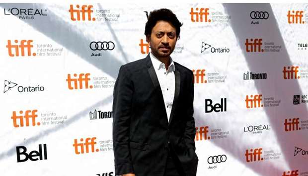 Indian actor Irrfan Khan arrives for the screening of the film ,Dabba (The Lunchbox), at the 38th Toronto International Film Festival September 8, 2013