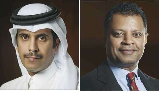 Sheikh Abdulla bin Fahad bin Jassem bin Jabor al-Thani, Chairman, GWC and Ranjeev Menon, Group CEO, GWC.