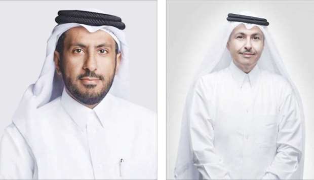 Sheikh Faisal bin Thani al-Thani and Sheikh Saud bin Nasser al-Thani