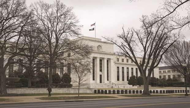 The US Federal Reserve building in Washington, DC. Foreign official holders of Treasuries dumped more than $100bn in the three weeks to March 25, on course for the biggest monthly drop on record, according to weekly Fed custody data that captures much of the pandemic-fuelled turmoil.