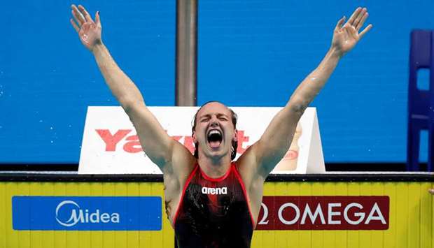 Katinka Hosszu of Hungary has already said she wants to stretch her career out to the 2024 Paris Games. (Reuters)