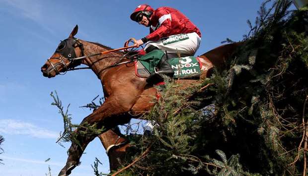 Tiger Roll in action during the last yearu2019s Grand National. (Reuters)
