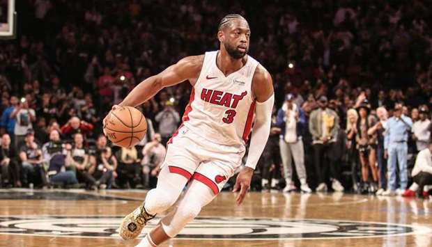 File photo of former Miami Heat guard Dwayne Wade at Barclays Center. PICTURE: USA TODAY Sports