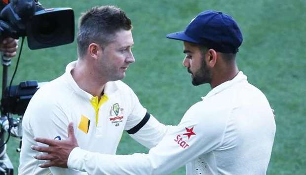 Former Australia captain Michael Clarke (left) also said Virat Kohli right now is best batsman in the world across all three formats.