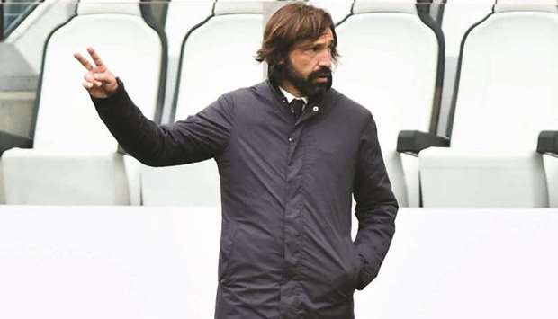 Juventus coach Andrea Pirlo