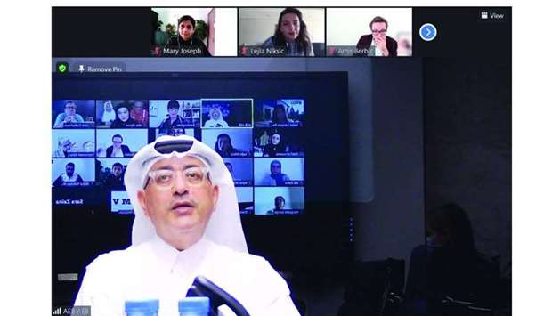 Ibrahim Jaidah at the award ceremony