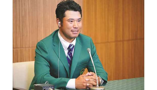Japanu2019s Hideki Matsuyama attends an online press conference in Tokyo yesterday. (AFP)