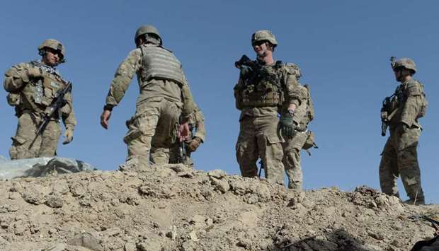 (file photo) US soldiers stand in Maidan Shar, south of Kabul