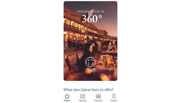 The Visit Qatar App takes visitors virtually to a number of destinations with its 360-degree feature.