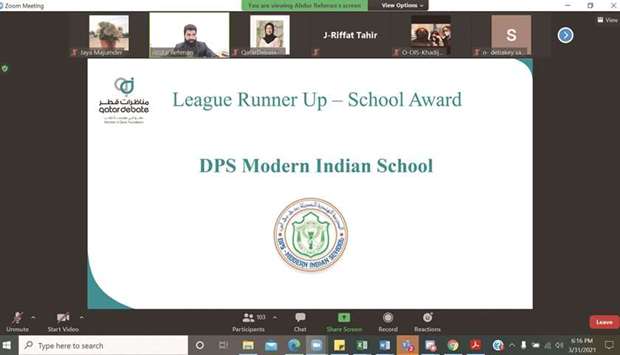 Six senior girls of the DPS-Modern Indian School (DPS-MIS) participated in the Qatar Debate Nationals (Girls) and bagged the runner-up trophy.
