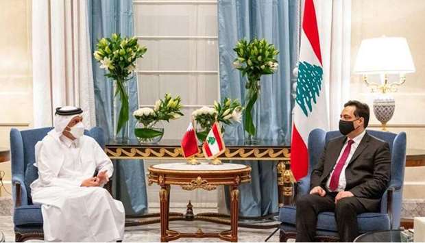 #FM meets Lebanese caretaker PM
