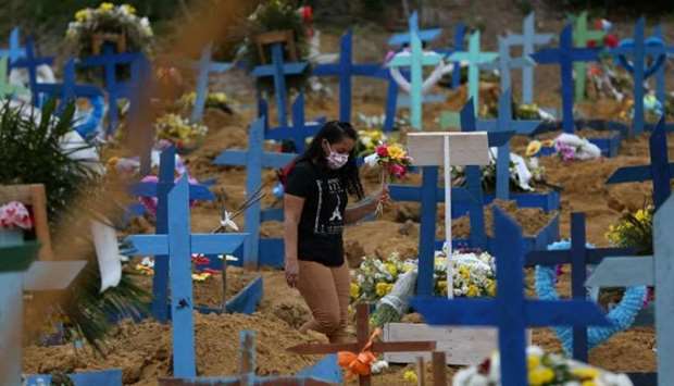 Brazil has held collective burials for those who have died of coronavirus. (Reuters)