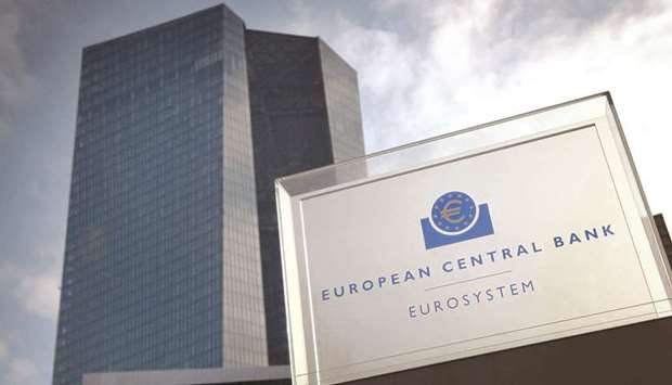 The headquarters of the European Central Bank in Frankfurt. Christine Lagarde yesterday underlined the ECBu2019s commitment to cheap money as the eurozone was still tightly in the grip of a coronavirus pandemic that has left the regionu2019s economic outlook shrouded in uncertainties.