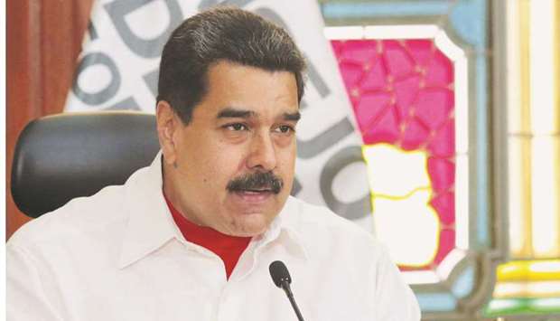 Maduro: blamed the diesel shortages on US sanctions on state oil company Petroleos de Venezuela.