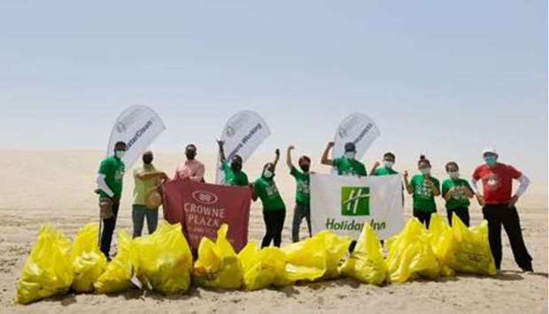 Crowne Plaza, Holiday Inn partner up with DEAP for beach clean-up