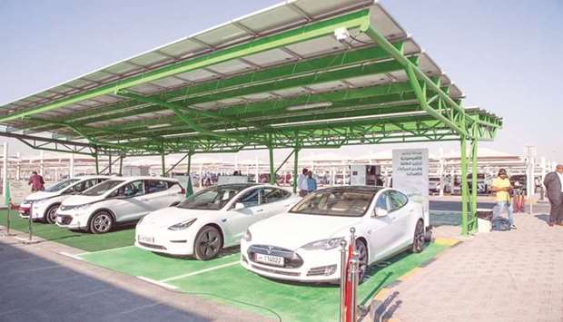 A file picture of Tarsheed Photovoltaic Station for Energy Storage and Charging Electric Vehicles.
