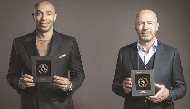 Thierry Henry (left) and Alan Shearer.