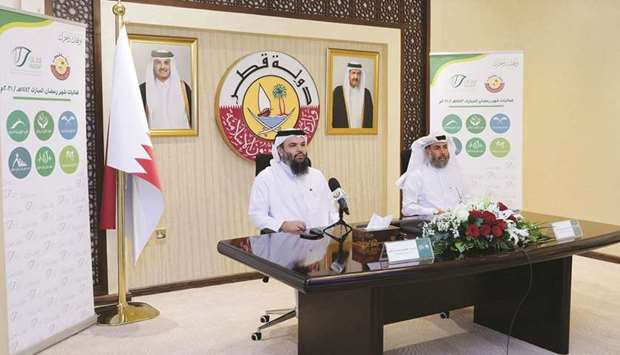 Officials at the press conference.