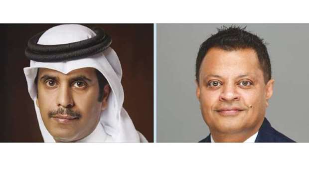 GWC chairman Sheikh Abdulla bin Fahad bin Jassem bin Jabor al-Thani, GWC Group CEO Ranjeev Menon