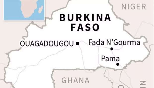 Map of Burkina Faso. (AFP)