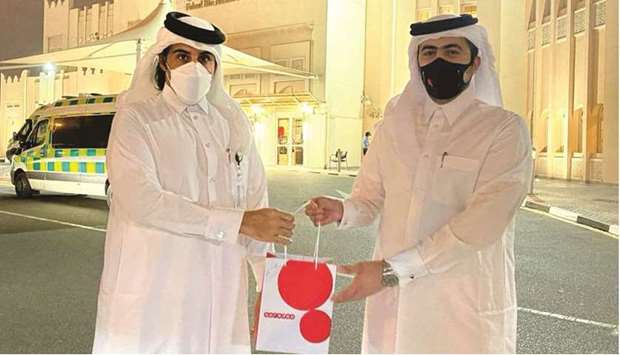Ooredoo gift vouchers were provided to the Fahad Bin Jassim Kidney Centre.
