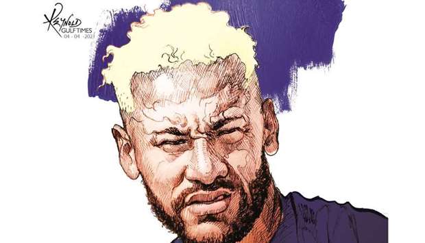 Paris Saint-Germainu2019s Brazilian forward Neymar