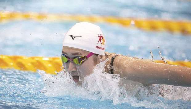 Japanese swimmer Rikako Ikee