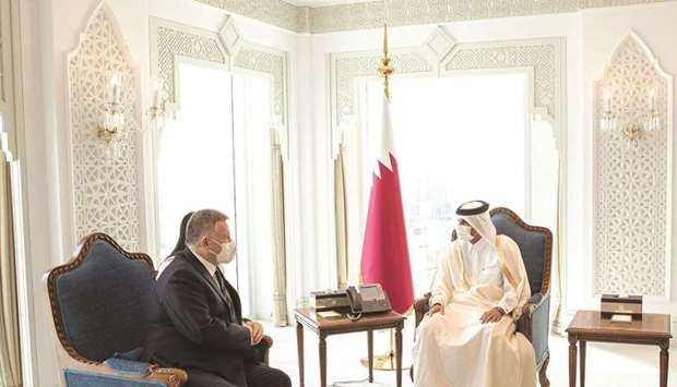 During the meeting, they reviewed co-operative relations between the two countries and means of strengthening them, especially in the field of security.