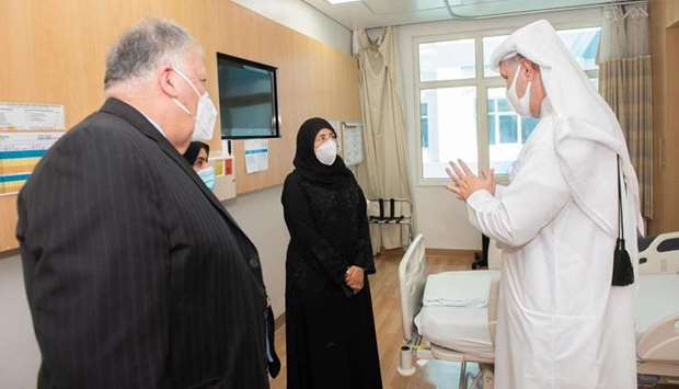 HE Dr. Hanan Mohamed Al Kuwari, Minister of Public Health meets with senior officials