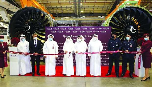 Located in the Qatar Airways Technical Maintenance complex, the new 9,000 sq. ft. Engine Facility was officially opened by HE the Minister of Transport and Communications Jassim Saif Ahmed al-Sulaiti, in the presence of the President of the Qatar Civil Aviation Authority, HE Abdulla Nasser Turki al-Subaey and Qatar Airways Group Chief Executive, HE Akbar al-Baker