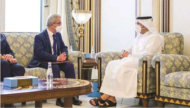 During the meeting, they reviewed relations of bilateral co-operation, especially in the field of economy, in addition to the development of the situation in the region, particularly in Libya.