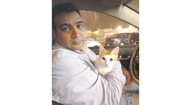 Syed Faheem Uddin has a ,one-on-one relationship with many cats.,