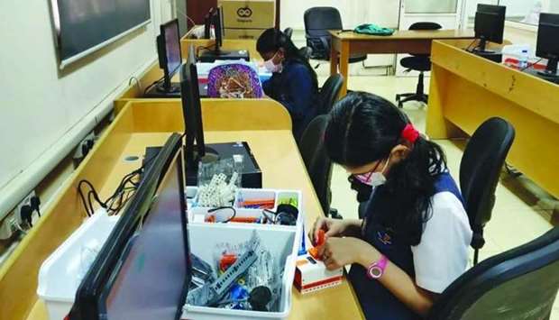 The STEAM Robotics programme incorporates more hands-on, play way learning experiences and is focused on studentsu2019 learning through Al technology and innovation.