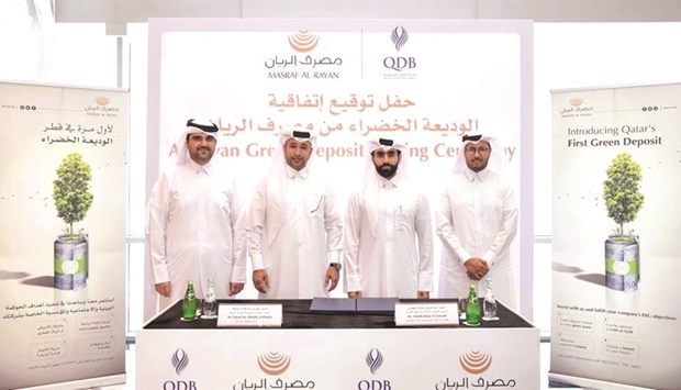 Masraf Al Rayan has launched Qataru2019s first Shariah-compliant green deposit as part of furthering sustainable investment options in the country