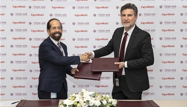 The agreement was signed by Dominic Genetti, president and general manager of ExxonMobil Qatar, and Dr Cu00e9sar Octavio Malavu00e9, dean of Tamuq, in a ceremony in Education City.