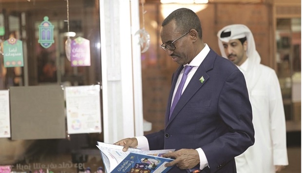 Djibouti's ambassador to Qatar Tayeb Dbd Robleh praised Ramadan Book Fair, which is organised by the Ministry of Culture from April 8-16, with the participation of a number of state institutions.