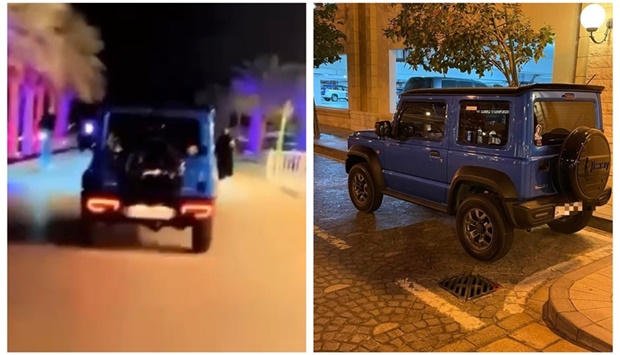 The authorities seized a vehicle and initiated legal action in the matter after the vehicle was seen being driven in a pedestrian zone in Lusail City, the Ministry of Interior (MoI) has said.