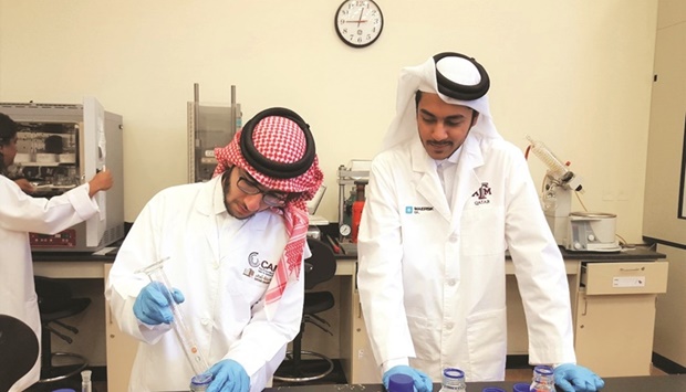 Students during internship.