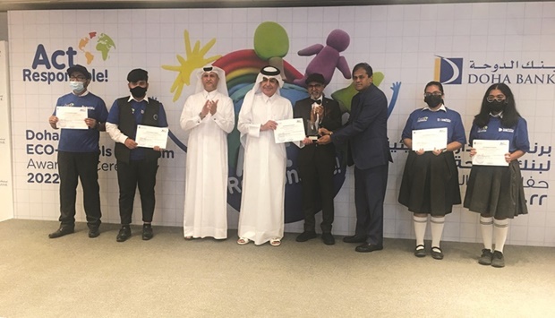 The award was a commendation for the excellent work done by the Eco Club all through the year, related to green and sustainable development, the school said in a statement.