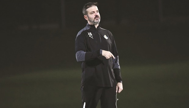 Al Gharafa head coach Andrea Stramaccioni