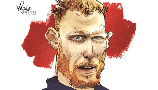 Ben Stokes illustration by Reynold/Gulf Times)