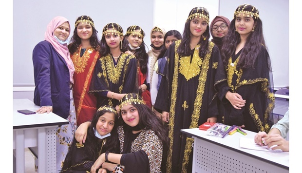 Garangao celebrations were held at MES Indian School (MESIS) recently with children and teachers dressed in traditional Qatari attire.