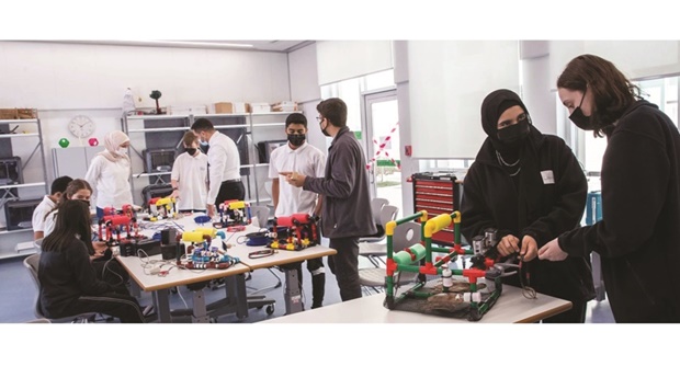 A group of students from Qatar Academy for Science and Technology (QAST) have built underwater robot